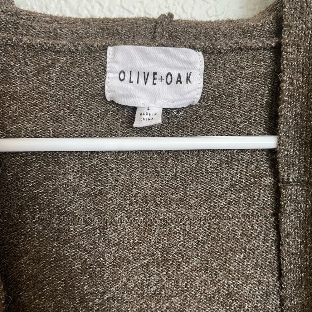 Olive + Oak Brown Hooded Cardigan